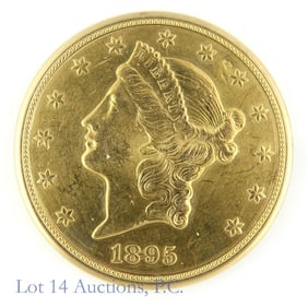 1895-S USA $20 Gold Coin