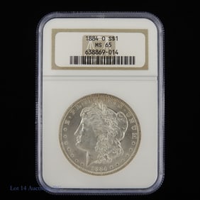 1884-O USA Silver Morgan Dollar (NGC MS65)