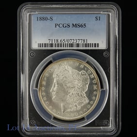 1880-S USA Silver Morgan Dollar (PCGS MS65)