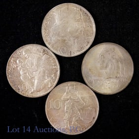 1954 - 1972 Czech Silver Coins (4)