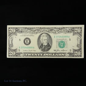 1985 USA $20 FRN W/ Reverse Error (AU)