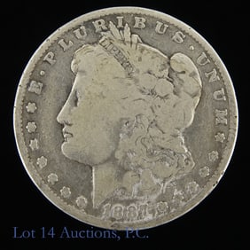 1887-O USA Morgan 90% Silver Dollar