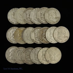 USA 90%-Silver Franklin Half Dollars (20)