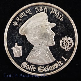 1972 Ethiopia Silver Proof $5 Haile Selassie Coin