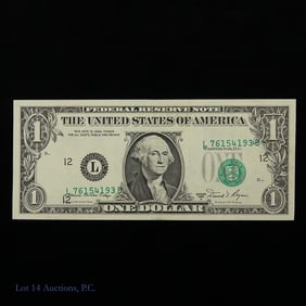 1981-A USA $1 FRN W/ S/N Too Low Error (CU)