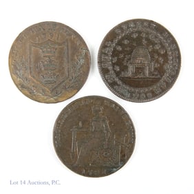 1791 - 1792 Britain Condor Tokens (3)