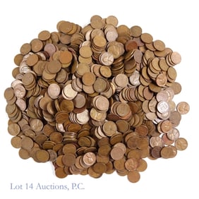 USA Lincoln Wheat Cents (Approx. 1,020)