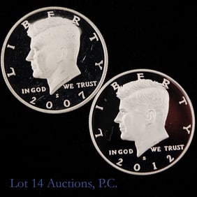 2007s & 2012s USA Silver Kennedy 50c (2)