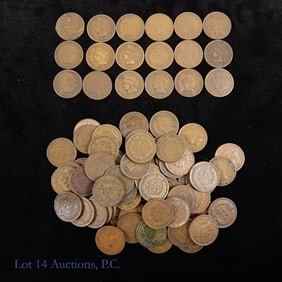 USA Indian Head Cents (Approx. 80)