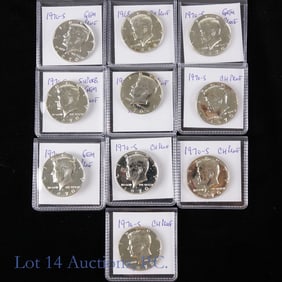 1968s & 1970s USA 40%-Silver Kennedy 50c (10)