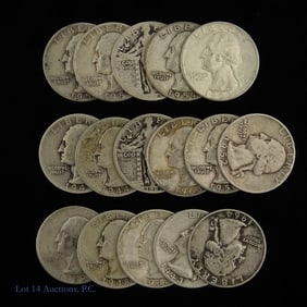 USA 90%-Silver Quarters Est. ASW 2.8 Ozt. (16)