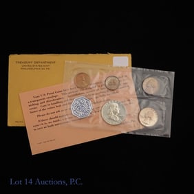 1960 USA Silver 5-Coin Proof Set in OGP