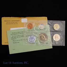 1960 USA Silver 5-Coin Proof Set in OGP