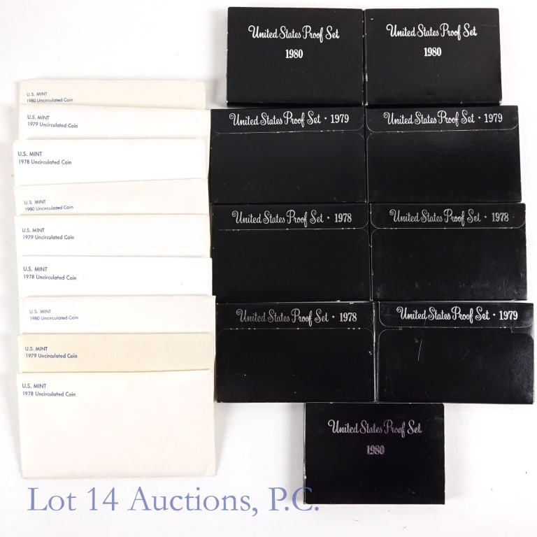 1978 - 1980 USA Proof & Mint Sets (18) (1 of 5)