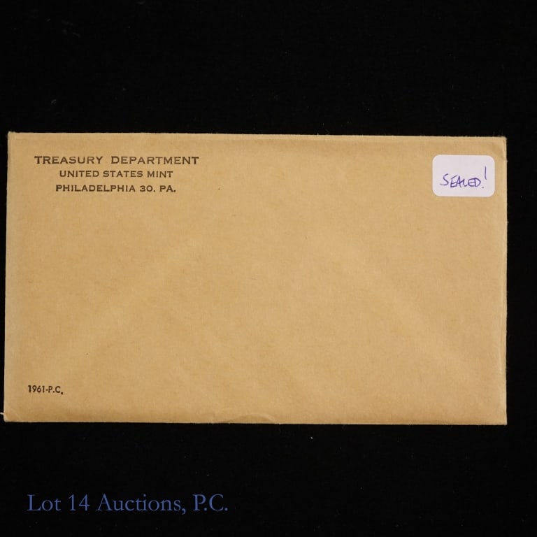 1961 USA Silver 5-Coin Proof Set in SEALED OGP (1 of 2)