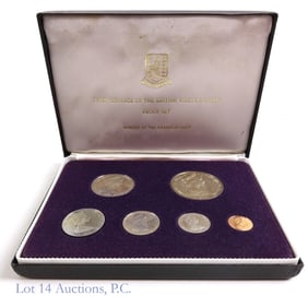 1973 British V.I. 6-Coin Silver Proof Set