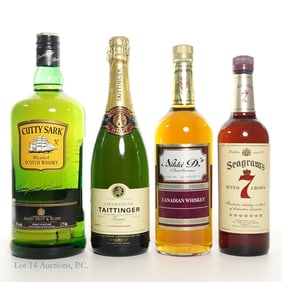 Cutty Sark, Seagram's, Taittinger, Nikki D's (4)
