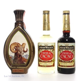 60s/70s Hiram Walker Creme De Cacao, Beam's Choice