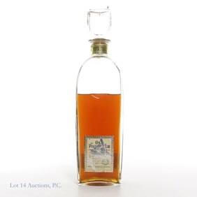 Open Bottle Vtg Old Forester BIB Bourbon Decanter