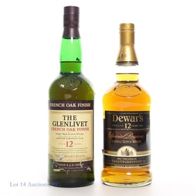 The Glenlivet French Oak 12 Yr & Dewar's 12 Yr
