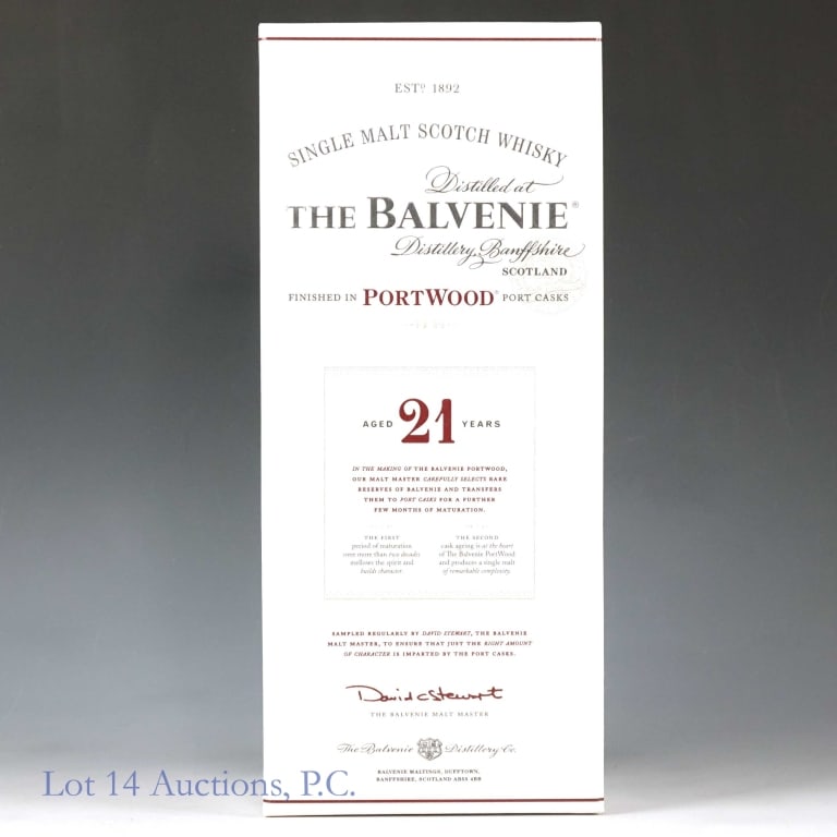 The Balvenie Scotch Whisky - 21 Years: The Balvenie single malt Scotch whisky. 21 years. 43% ABV (86 proof). 750 ml. Finished in portwood port casks. Includes presentation box.