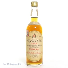 1945-1960 Highland Inn V.O.B 10 Yr Scotch Whisky