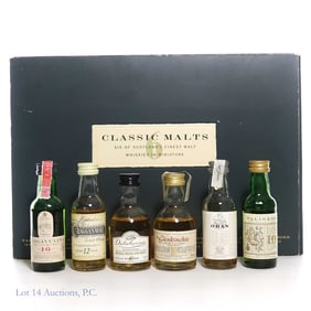 6 Classic Malts Whiskies in Miniature Set (6x50ml)