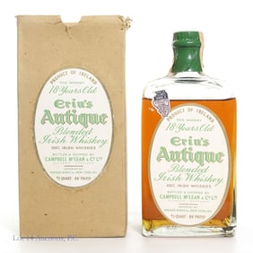 1945-1960 Erin's Antique 18 Yr Irish Whiskey