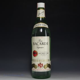 1970s Bacardi Superior Silver Label Rum