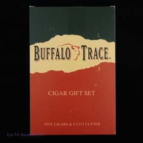 Buffalo Trace 5 Pack Cigar & Cutter Gift Set