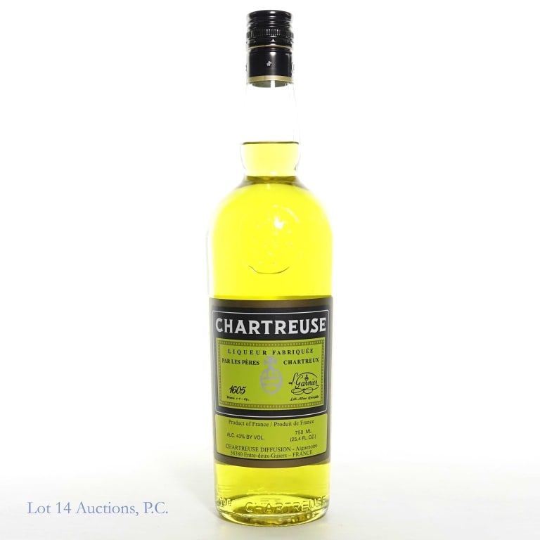 Chartreuse Yellow Liqueur (2025, 750 ml): Chartreuse Yellow Liqueur, 86 Proof, 750 ml, 2025 Release