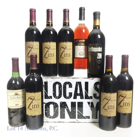 California Zinfandels Lot (9) NO SHIPPING