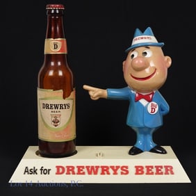 Vintage Drewrys Beer Bar Display Sign