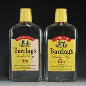 1980s Barclay's London Dry Gin (2 x 375 ml)