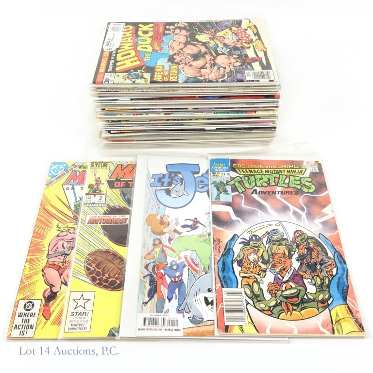 Kids / Cartoon Comics, Key Issues (*40): Kids / Cartoon Comics, Key Issues (*40). Collection of an estimated 40 comic books featuring cartoon, toy and otherwise kid focused themes including some Key Issues. Some Key Issues include: Teenage M