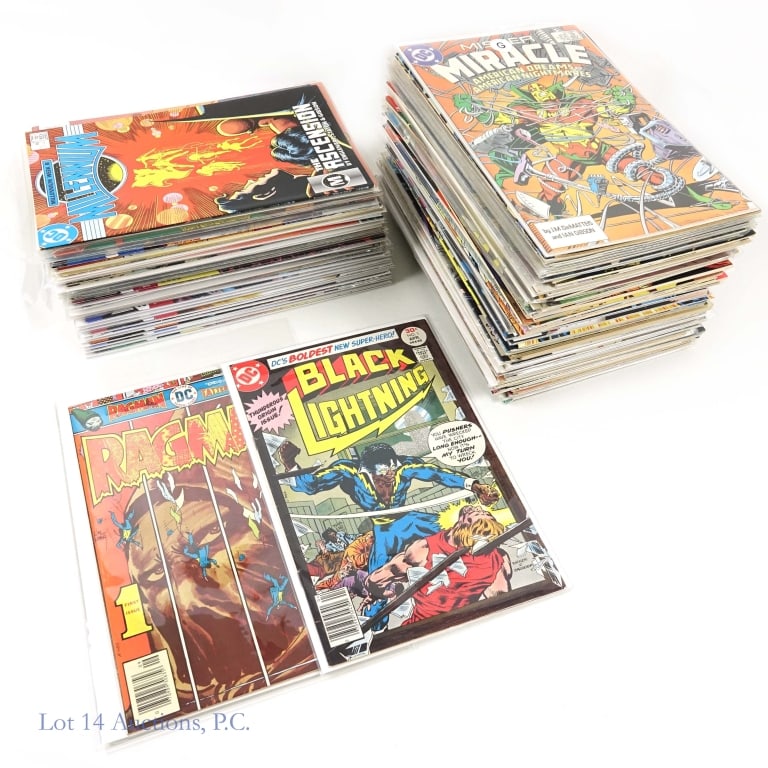 DC Comics, Key Issues (+100): DC Comics, Key Issues (+100). Collection of over 100 comic books from DC through multiple eras including numerous Key Issues. Some Key Issues include: Black Lighting #1 - First appearance and origin o