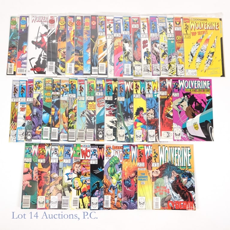 Wolverine (1988) Ranging #1-159, Key, MARVEL (+45): Wolverine (1988) Ranging #1-159, Key Issues, MARVEL Comics (+45). Over 45 issues of Wolverine (1988) including numerous Key Issues. Some Key Issues included: #1 - Premiere issue of Wolverine's first o