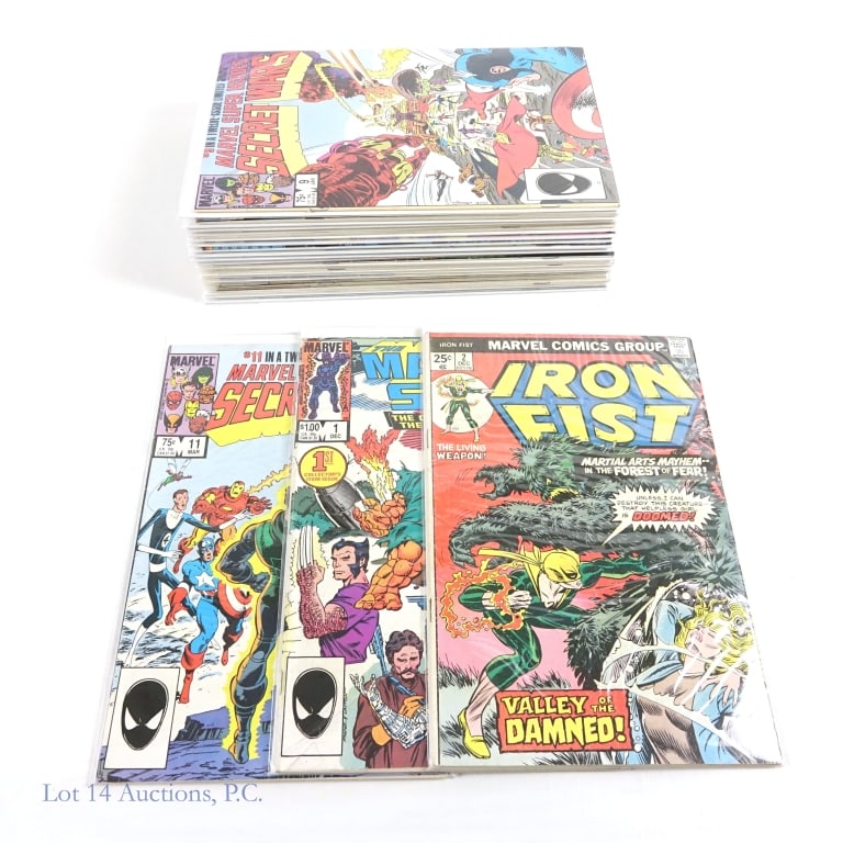 Silver & Bronze Era Comics, Key, MARVEL (+20): Silver & Bronze Era Comics, Key Issues, MARVEL (+20). Collection of over 20 Silver and Bronze Era comics including Key Issues. Some Key Issues include: Iron Fist #2 - Origin of Iron Fist, first appear