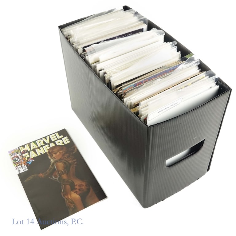 Short Box Comics, Mainly Marvel (+150): Short Box Comics, Mainly Marvel (+150). Large collection of over 150 comic books, mainly Marvel titles. Some Key Issues are certainly contained within. Conditions vary, but overall appear in average t