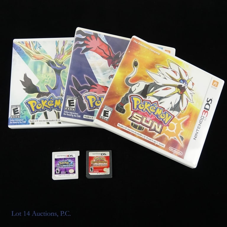 Nintendo 3DS / DS Pokemon Video Games (4+1): 5 Pokemon video games for Nintendo 3DS/DS. Includes: For 3DS - Pokemon X, Pokemon Y, Pokemon Sun, and Pokemon Ultra Moon (cartridge only). **** For DS - Pokemon: Mystery Dungeon - Explorers of Darknes