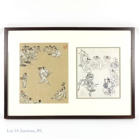 Two Kim Hong-do Prints