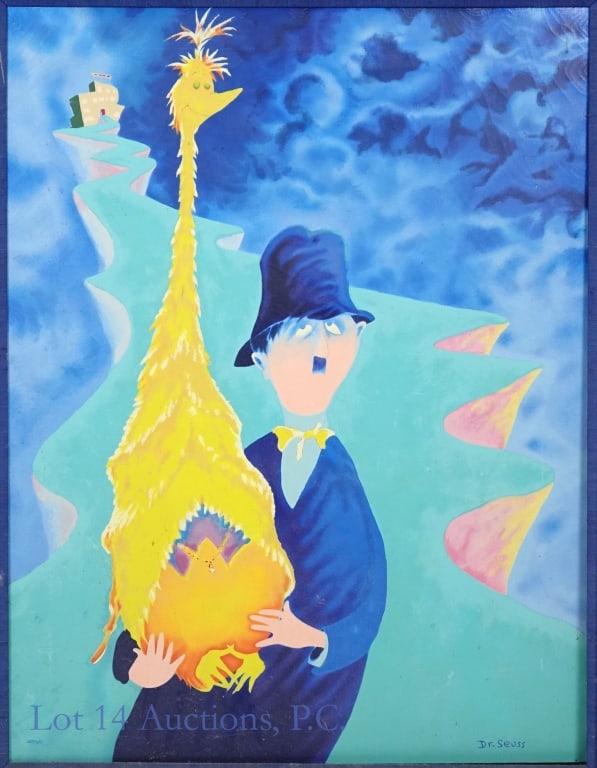 Dr. Seuss Original Signed & #ed Serigraph: Local pickup or third party shipping only. Signed and numbered serigraph of Theodor Geisel's (better known as Dr. Seuss) painting "A Man Who Has Made An Unwise Purchase", done in bright pastel colors.
