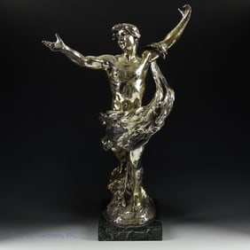 Joyeux Vainqueur" Metal Statue 18.5