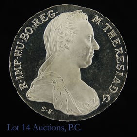 (1780) Austria Maria Theresa Thaler Restrike Prf