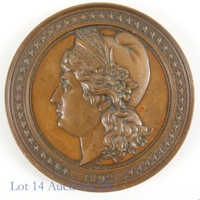 1892 USA Columbian Expo Liberty Head Medal (R-6)