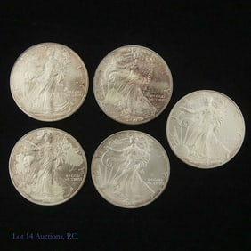 2000 American Silver Eagle $1 Bullion Coins, 5