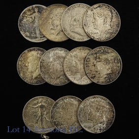 USA 90%-Silver Half Dollars (11)