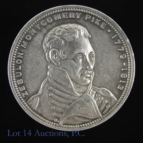 1906 Silv Pikes Peak Cent. SW Exped. Medal R-6