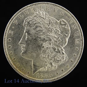 1885-O USA 90%-Silver Morgan Dollar