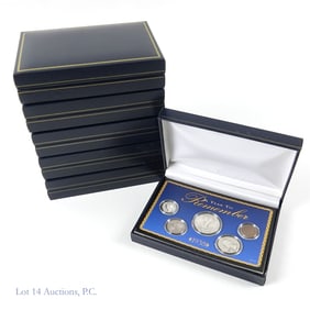 1934 - 1939 USA 90%-Silver AHS 5-Coin Year Sets, 6